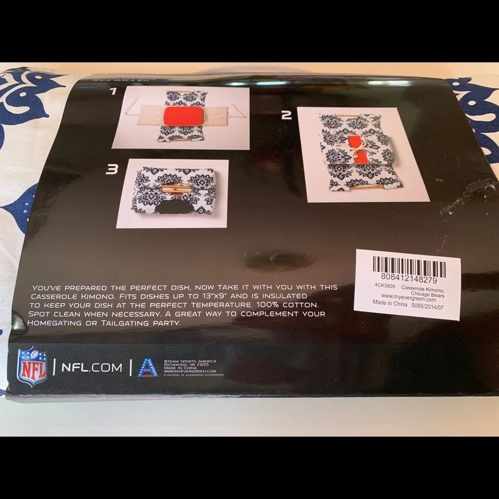 NFL Kimono Casserole Chicago Bears!‎ New!!